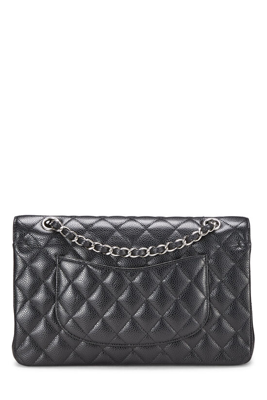 Black Quilted Caviar Classic Double Flap Medium, , large image number 5