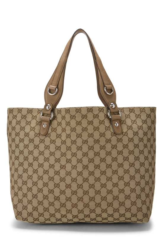 Brown Original GG Canvas Icon Bit Tote, , large image number 3