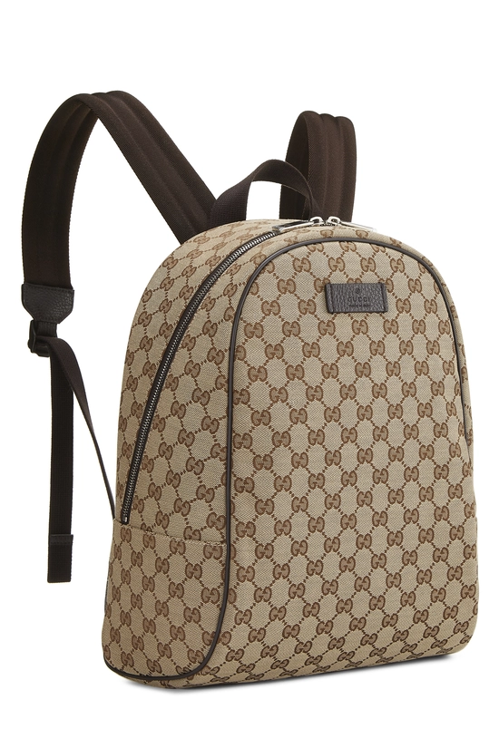 Brown Original GG Canvas Backpack, , large image number 1