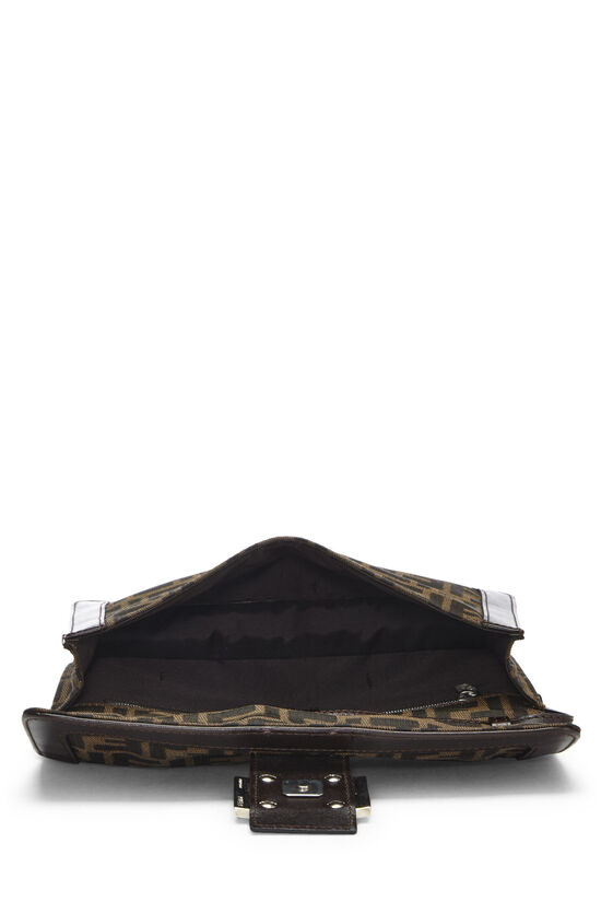 Brown Zucca Canvas Shoulder Bag, , large image number 5