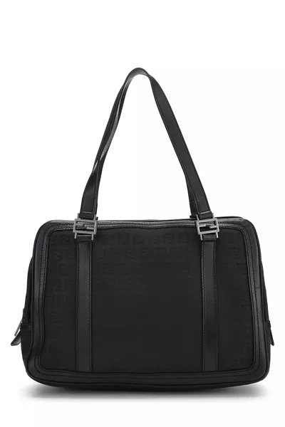 Black Zucchino Canvas Boston Small