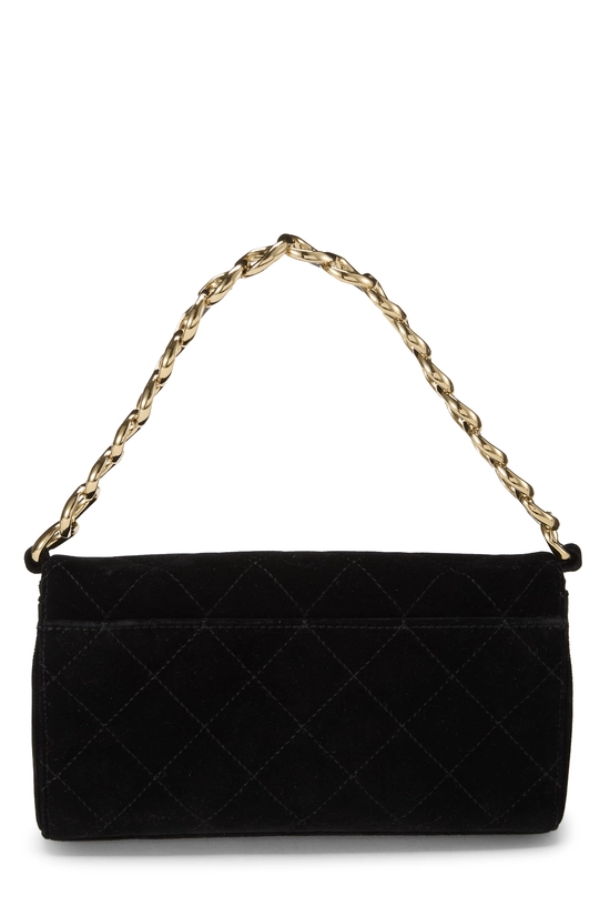 Black Velvet Chain Handbag Small, , large image number 3