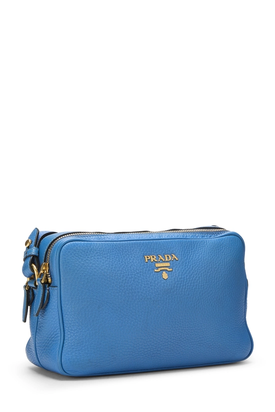 Blue Vitello Daino Camera Bag, , large image number 1
