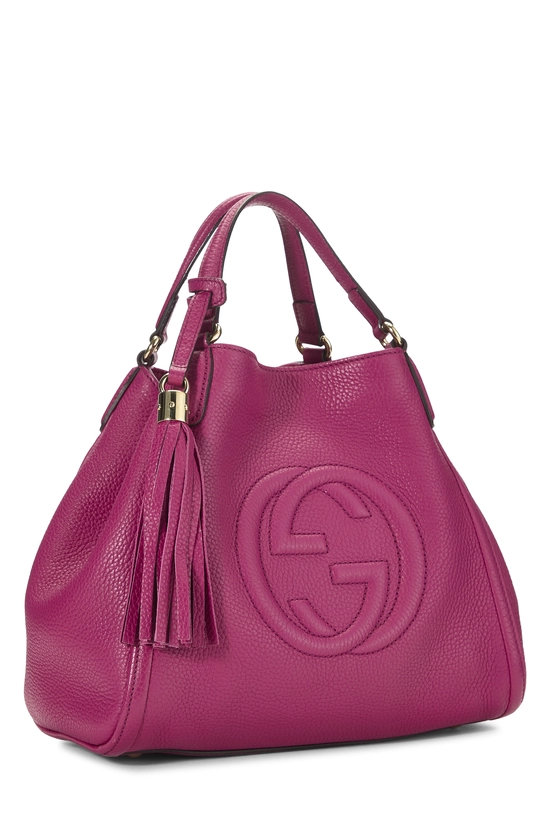 Pink Leather Soho Convertible Shoulder Bag Small, , large image number 1