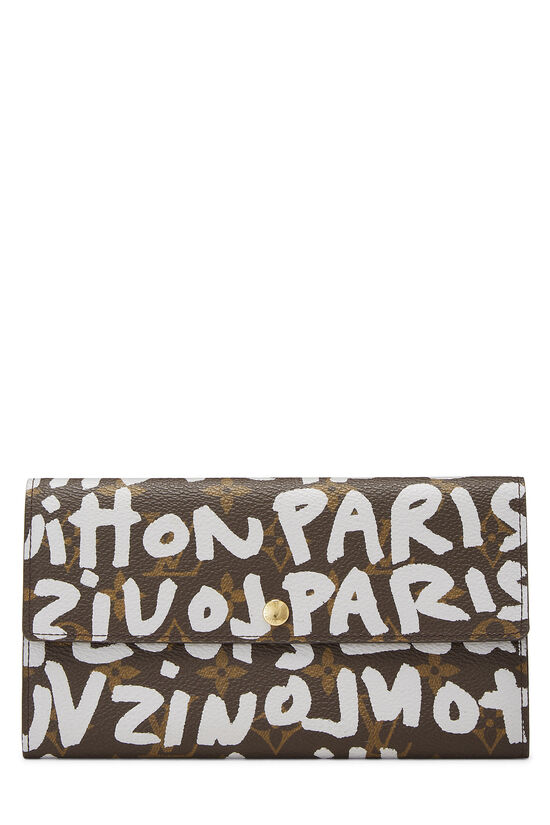 Stephen Sprouse x Louis Vuitton Grey Monogram Graffiti Porte Monnaie Credit, , large image number 0