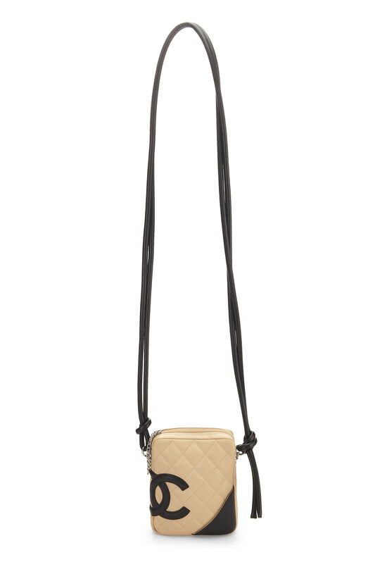 Beige Quilted Calfskin Cambon Shoulder Bag Mini, , large image number 1