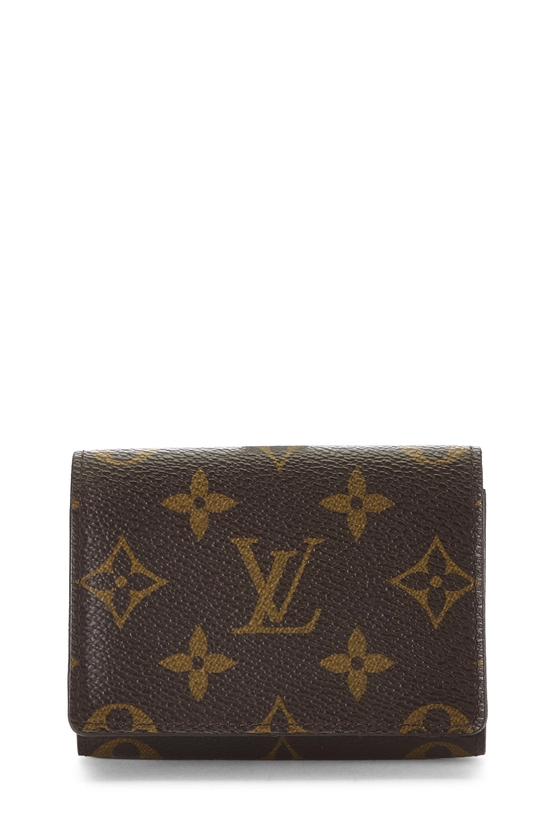 Monogram Canvas Business Card Holder , , large image number 0