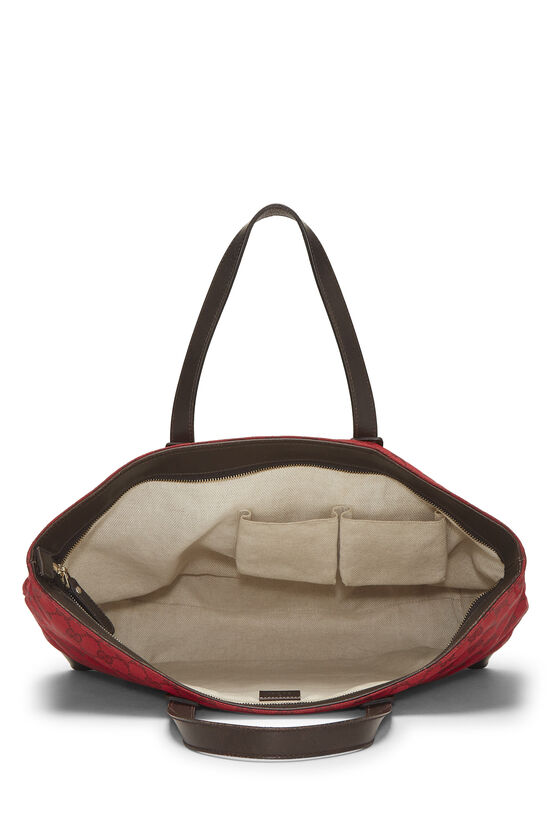 Red GG Canvas Loop Tote Large, , large image number 5