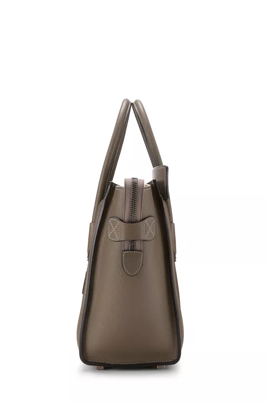 Grey Drummed Calfskin Luggage Micro, , large image number 2