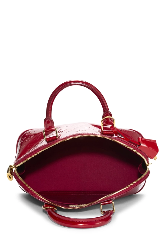 Pomme D'Amour Monogram Vernis Alma PM NM, , large image number 5
