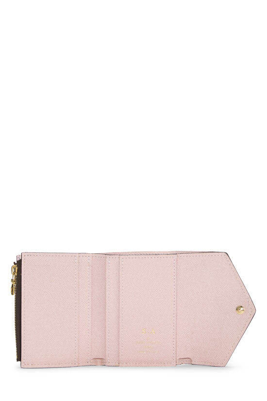 Pink Damier Ebene Zoe Wallet, , large image number 3
