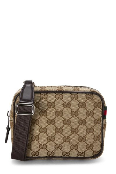 Gucci Brown GG Canvas Crossbody Bag Mini