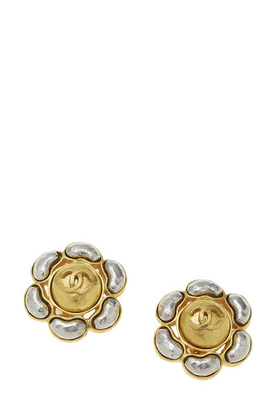 Gold & Silver Flower Earrings