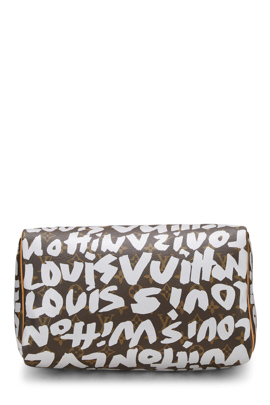 Stephen Sprouse x Louis Vuitton Monogram Grey Graffiti Speedy 30, , large image number 4