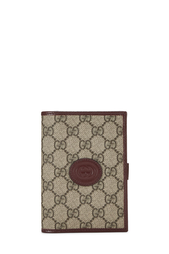 Red Original GG Supreme Coated Canvas Passport Cover, , large image number 0
