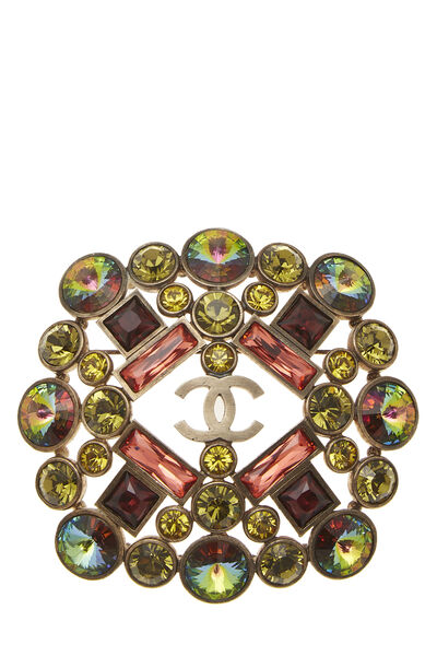 Multicolor Crystal Cluster 'CC' Pin