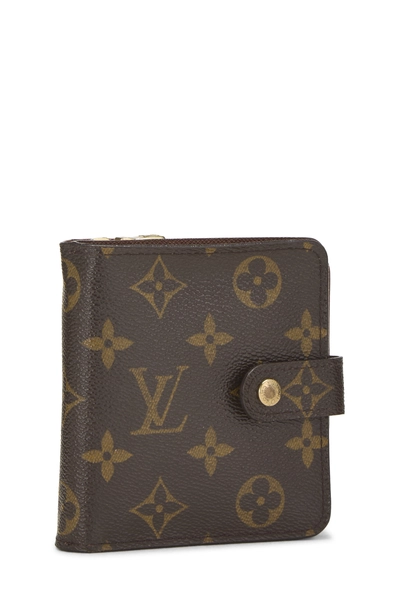 Monogram Canvas Compact Zip Wallet, , large