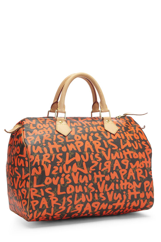 Stephen Sprouse x Louis Vuitton Monogram Orange Graffiti Speedy 30, , large image number 1