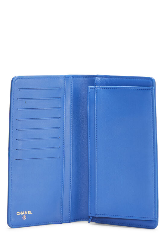 Blue Quilted Lambskin Boy Wallet, , large image number 4