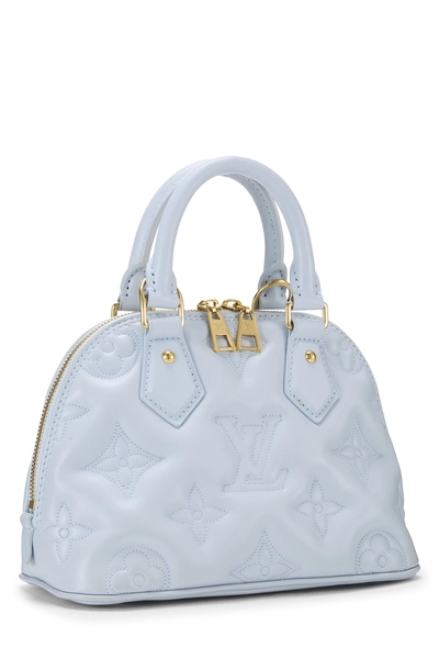 Blue Calfskin Bubblegram Alma BB, , large