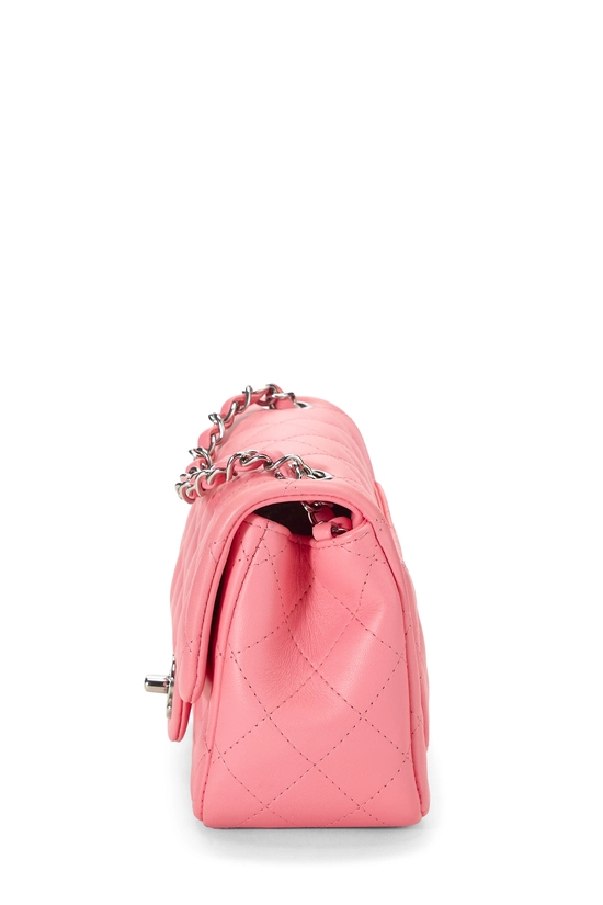 Pink Lambskin Square Flap Mini, , large image number 2