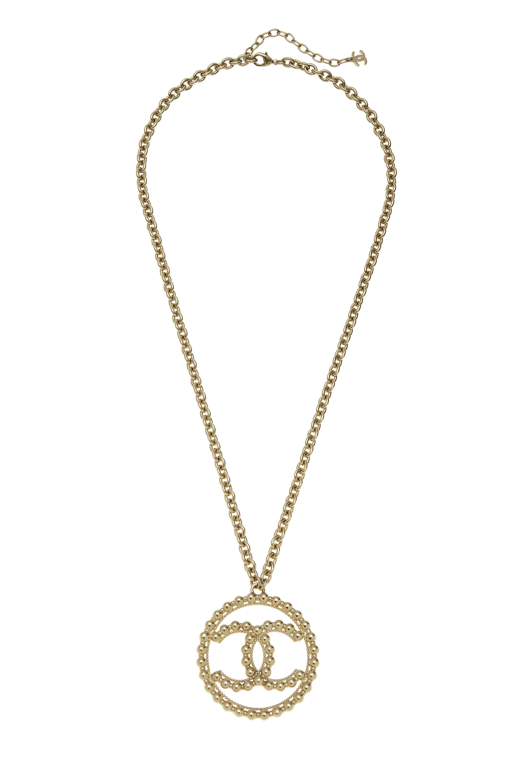 Chanel Gold & Faux Pearl 'CC' Long Necklace Q6J3SK28DB000 | WGACA