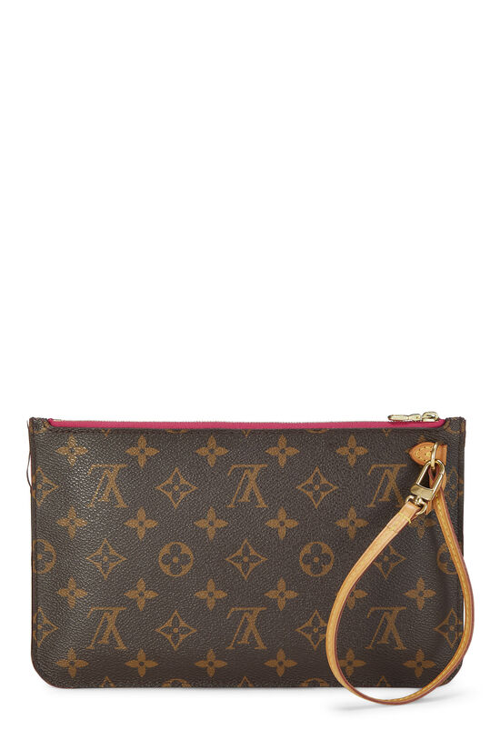 Pink Monogram Canvas Neverfull Pouch MM , , large image number 2