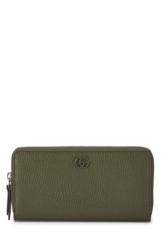 Green Leather GG Marmont Wallet, , large image number 0