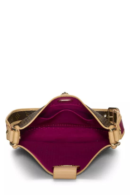 Fuchsia Monogram Perforated Musette, , large image number 5