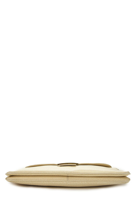 Beige Calfskin Shoulder Bag, , large image number 4