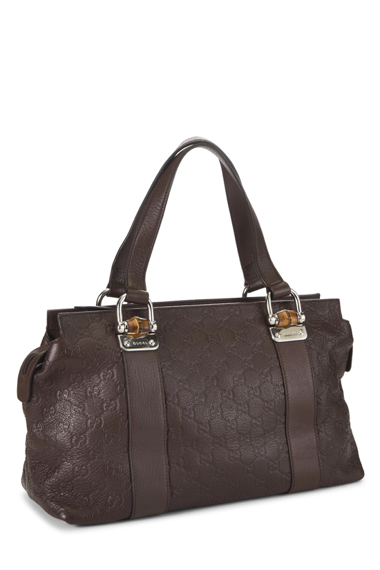 Brown Guccissima Bamboo Bar Tote, , large image number 1