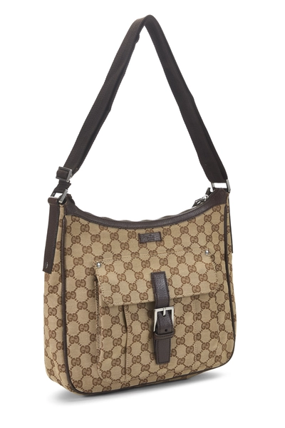 Gucci Original GG Canvas Buckle Messenger Bag — photo 2