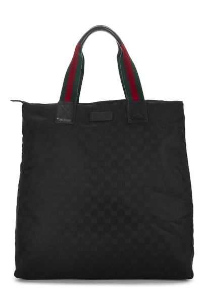 Gucci Black Nylon Web Zip Tote — photo 1