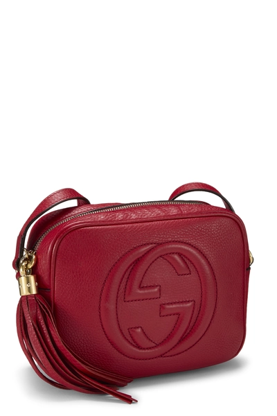 Red Grained Leather Soho Disco, , large