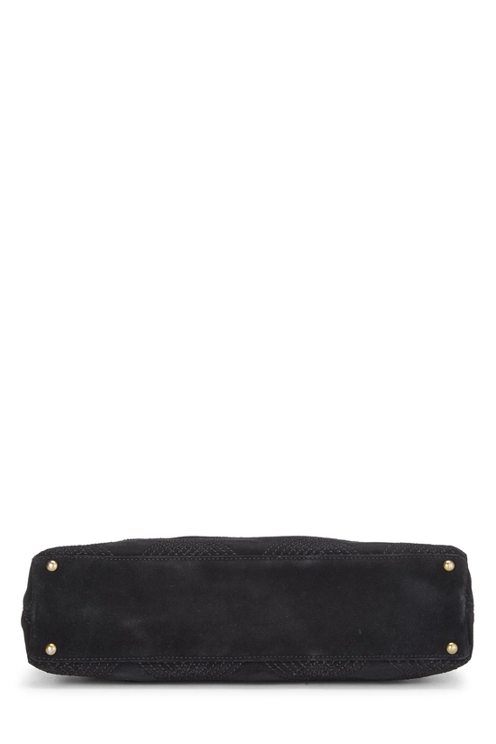 Black Suede Shoulder Bag, , large image number 4