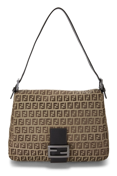 Fendi Brown Zucchino Canvas Mama