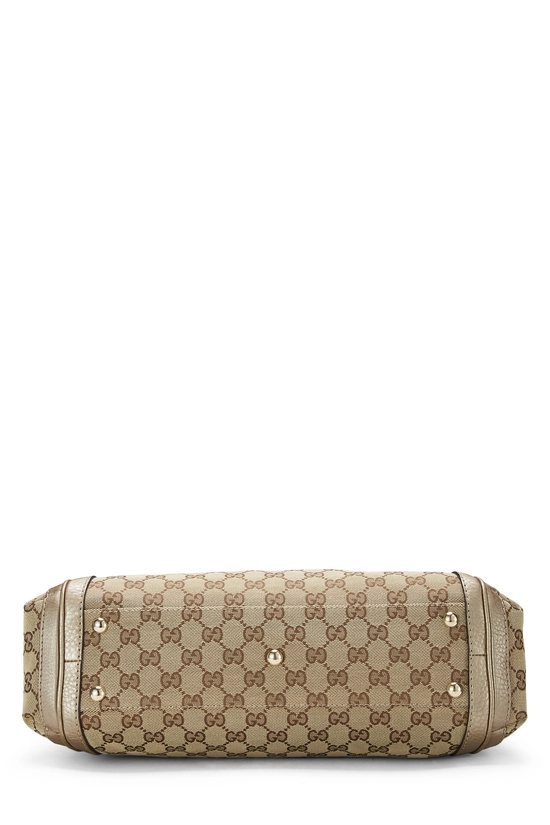 Gold Original GG Canvas Bella Zip Tote, , large image number 4