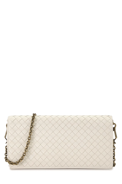 White Intrecciato Wallet On Chain (WOC)
