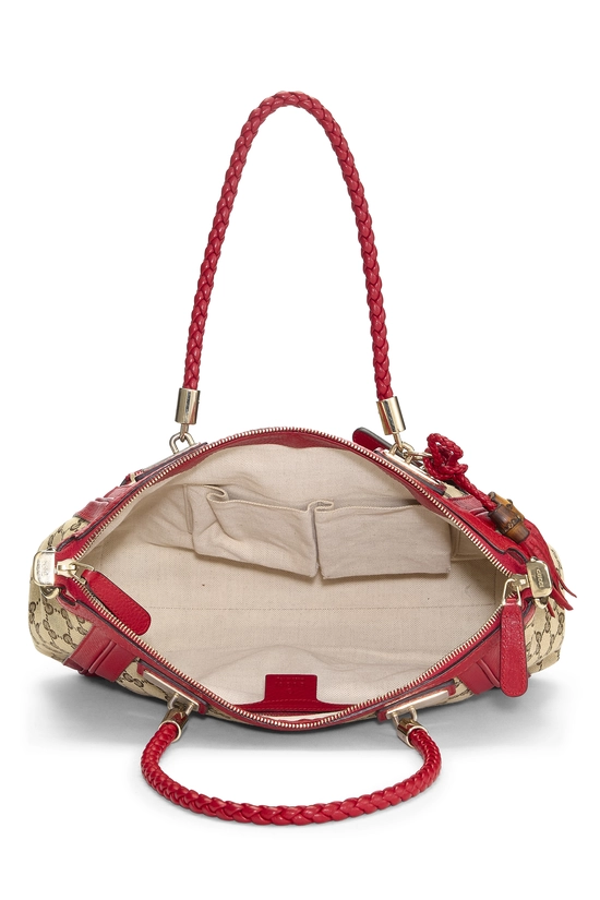 Red Original GG Canvas Bella Zip Tote, , large image number 5