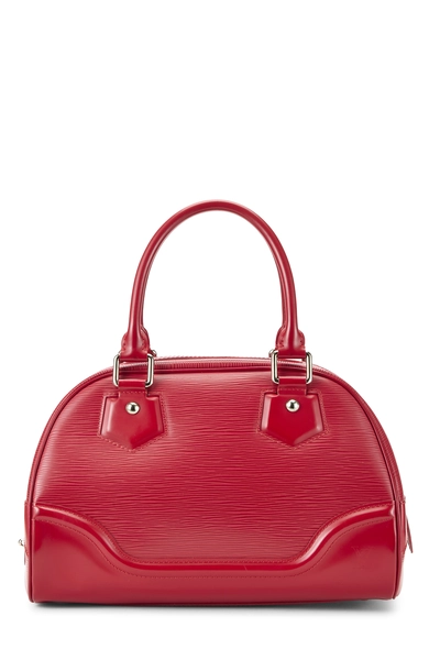 Louis Vuitton Coquelicot Epi Bowling Montaigne PM