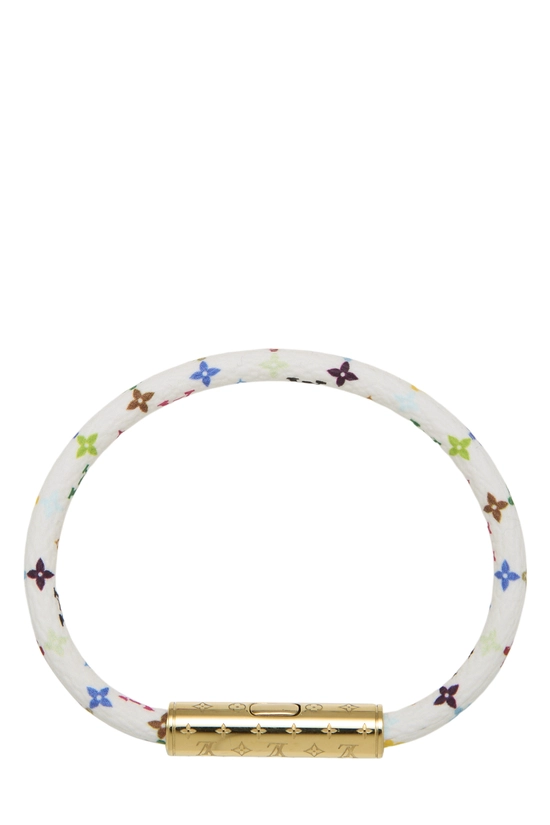Takashi Murakami x Louis Vuitton White Multicolore Confidential Bracelet, , large image number 1