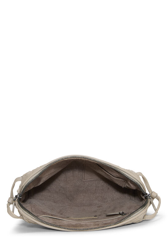 Grey Intrecciato Leather Nodini Crossbody, , large image number 5