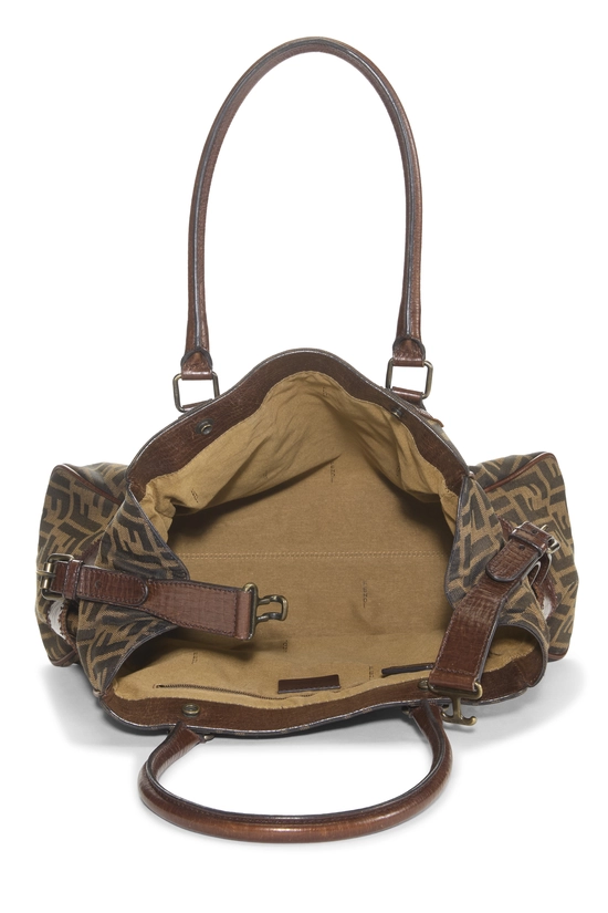 Brown Zucca Canvas Bag Du Jour Medium, , large image number 4