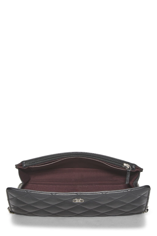 Black Calfskin Classic Quilted Wallet on Chain (WOC), , large image number 5