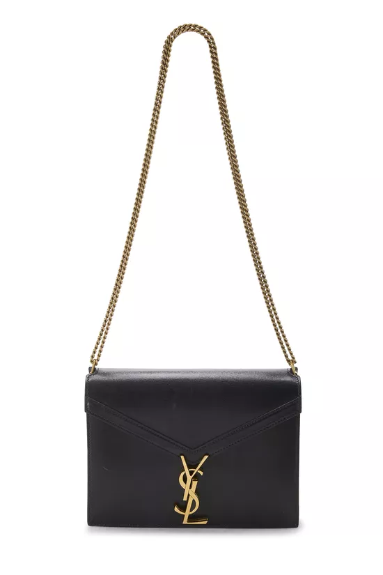 Black Leather Cassandra Chain Bag, , large image number 0