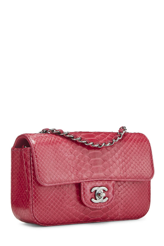 Pink Python Classic Flap Small, , large image number 1