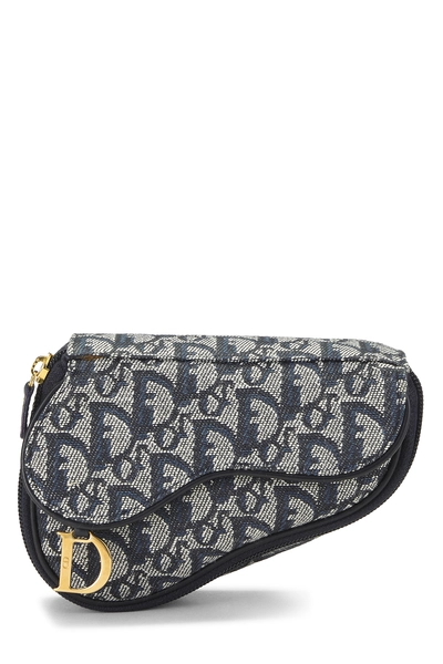Navy Trotter Canvas Saddle Pouch