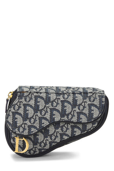 Navy Trotter Canvas Saddle Pouch