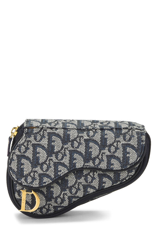 Navy Trotter Canvas Saddle Pouch, , large image number 0