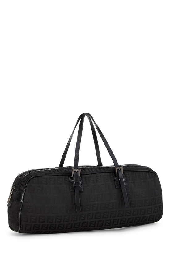 Black Zucchino Canvas Long Handbag, , large image number 1